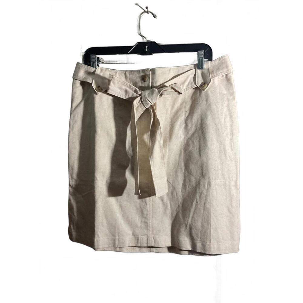 Universal Thread Women's XL Linen Blend Skirt with Tied Waist